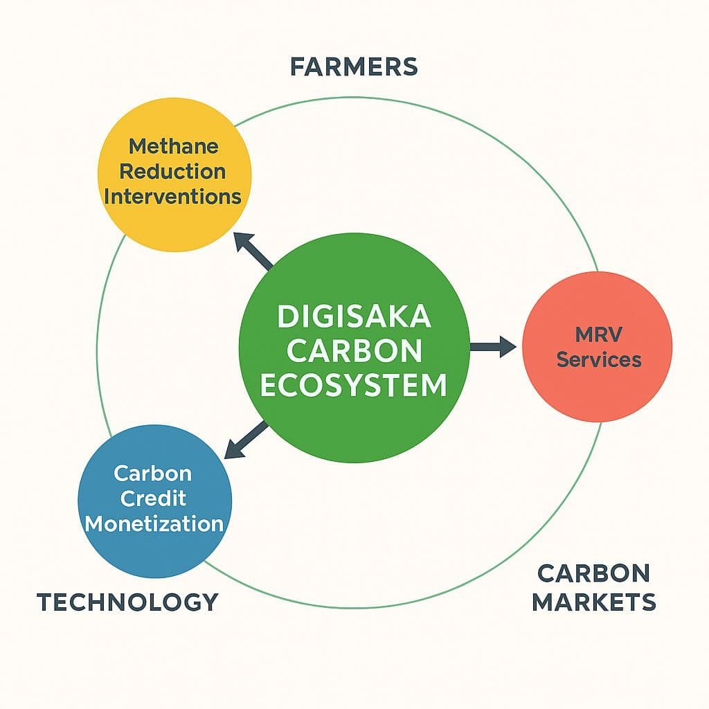 Digisaka Carbon Ecosystem Diagram